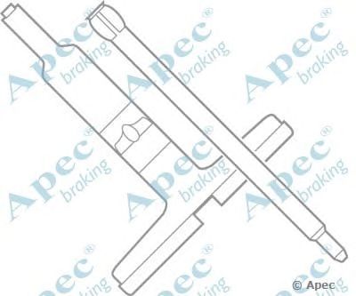 APEC BRAKING kit1001 -  Комплектующие, тормозные колодки